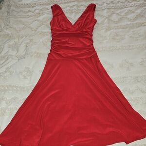 Assa Elegant, Sexy Red Sleeveless Dress
